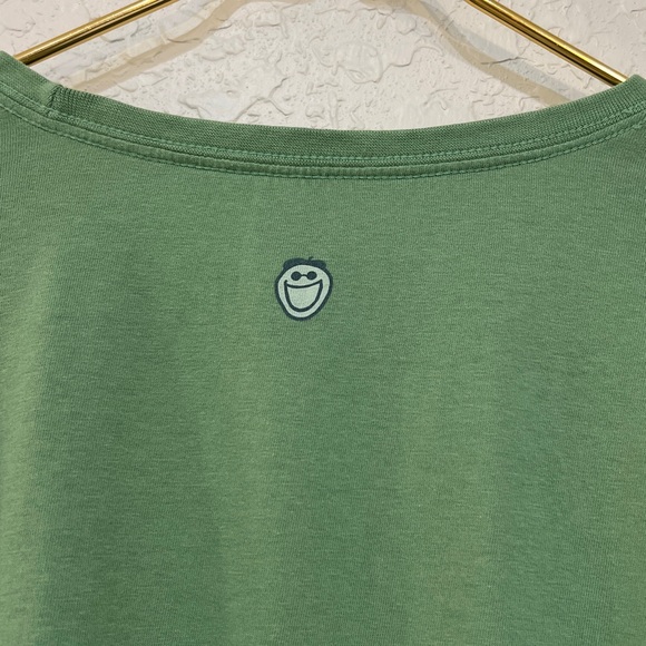 Life is Good Green Running Dog Graphic Long Sleeve Tee Shirt Women’s XL - Picture 5 of 10